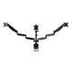 Workstream by Monoprice Triple Monitor Gas Spring Mount for up to 32" Screens, Locking Center Mount