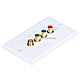 3 RCA Component / F Connector Two-Piece Inset Wall Plate (RGB Component + F Connector) - Coupler Type