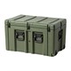 Pure Outdoor by Monoprice Stackable Rotomolded Weatherproof Case with Customizable Foam and wheels, 30 x 18 x 18 inches, Green
