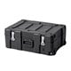 Pure Outdoor by Monoprice Stackable Rotomolded Weatherproof Case with Customizable Foam and Wheels, 21 x 14 x 8 inches, Black