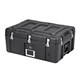 Pure Outdoor by Monoprice Stackable Rotomolded Weatherproof Case with Customizable Foam, 28 x 19 x 13 inches, Black