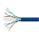 Monoprice Entegrade Series 1000FT Cat6A Plus 650MHz F/UTP Solid, Riser-Rated (CMR), 23AWG, Bulk Bare Copper Ethernet Network Cable, 10G, Blue