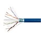 Monoprice Entegrade Series 1000FT Cat6A 650MHz F/UTP Solid, CMP Plenum-Rated (CMP), 23AWG, Bulk Bare Copper Ethernet Network Cable, 10G, Blue