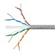 Entegrade PWR 1000FT Cat6 550MHz UTP Solid, Riser-Rated (CMR), 22AWG POE enhanced, Bulk Bare Copper Ethernet Network Cable, Gray