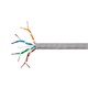 Monoprice Entegrade PWR 1000FT Cat5e 350MHz UTP Solid, Riser-Rated (CMR), 22AWG POE enhanced, Bulk Bare Copper Ethernet Network Cable, Gray