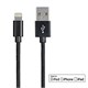Monoprice Palette Series Apple MFi Certified Lightning to USB Charge & Sync Cable, 1.5ft Black