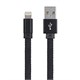 Monoprice Shoe String Apple MFi Certified Lightning to USB Charge & Sync Cable, 1.5ft Black