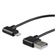 Monoprice 90-degree Apple MFi Certified Lightning to USB Charge & Sync Cable, 6in Black