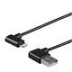 Monoprice 90-degree Apple MFi Certified Lightning to USB Charge & Sync Cable, 3ft Black(Limit 20 per Customer)