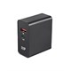 Monoprice Obsidian Speed Plus USB Wall Charger, 2-Port, 27W PD + 2.4A Output for iPhone, Android, and Galaxy Devices