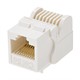 Cat5E RJ-45 Toolless Keystone Jack in White