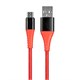 Monoprice AtlasFlex Series Durable USB 2.0 Micro B to Type A Charge & Sync Kevlar-Reinforced Nylon-Braid Cable, 6ft, Red