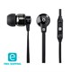Monoprice Essentials Hi-Fi Reflective Sound Technology Earbuds Headphones with Microphone-Black/Carbonite