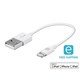 Monoprice Essentials Apple MFi Certified Lightning to USB Charge & Sync Cable, 6-inch White