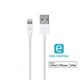 Monoprice Essentials Apple MFi Certified Lightning to USB Charge & Sync Cable, 3ft White
