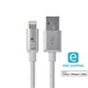 Monoprice Essentials Apple MFi Certified Lightning to USB Charge & Sync Cable, 6ft White