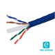 Monoprice Essentials 1000FT Cat6 Bulk Bare Copper Ethernet Network Cable UTP, Solid, Riser Rated (CMR), 500MHz, 23AWG, Blue