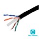 Monoprice Essentials 1000FT Cat6 Bulk Bare Copper Ethernet Network Cable UTP, Solid, Riser Rated (CMR), 500MHz, 23AWG, Black
