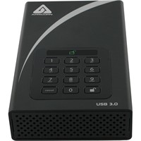 Apricorn Aegis Padlock DT ADT-3PL256-4000 4 TB External Hard Drive - USB 3.0 - 7200rpm - 8 MB Buffer - Desktop