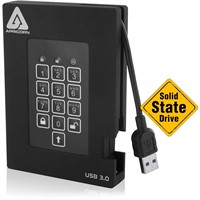 Apricorn Aegis Padlock A25-3PL256-S256F 256 GB External Solid State Drive - USB 3.0 - 8 MB Buffer - 180 MB/s Maximum Read Transfer Rate - 180 MB/s Maximum Write Transfer Rate - Portable