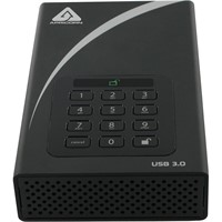 Apricorn Aegis Padlock DT ADT-3PL256-3000 3 TB External Hard Drive - USB 3.0 - 5400rpm - 8 MB Buffer