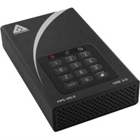 Apricorn Aegis Padlock DT FIPS ADT-3PL256F-2000 2 TB External Hard Drive - USB 3.0 - 7200rpm - 8 MB Buffer - Desktop