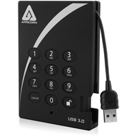 Apricorn Aegis Padlock A25-3PL256-1000 1 TB External Hard Drive - USB 3.0 - 5400rpm - 8 MB Buffer