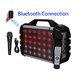 Boytone BT-52M Portable Bluetooth speaker with Microphone, FM Radio, USB Port | MP3| AUX ports, built in rechargeable Battery | Flashing DJ Lights | Remote control