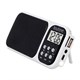Boytone BT-92W Portable FM Transistor Radio Alarm Clock with Earphones, Rechargeable Battery, Built-in Speaker, Countdown Timer, LCD Tuning & Carry Strap + USB, Micro SD slot, AUX, LED Flash Light