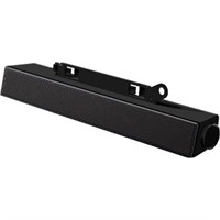 Dell AX510 Sound Bar Speaker - 10 W RMS - Black - 135 Hz - 20 kHz - HDMI, Lightweight