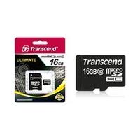 Transcend Ultimate 16 GB microSDHC - Class 10 - 20 MB/s Read - 17 MB/s Write - 1 Card/1 Pack - Retail