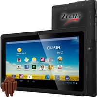 Zeepad 7DRK-Q 4 GB Tablet - 7" - Wireless LAN - Allwinner Cortex A7 A33 Quad-core (4 Core) 1.80 GHz - Black - 512 MB DDR3 SDRAM RAM - Android 4.4 KitKat - Slate - 800 x 480