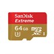 Sandisk Extreme MICROSDXC 64GB 90MB/S Flash Memory Card (SDSQXNE-064G-AN6MA)