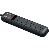 Eaton Eclipse 6-Outlet Surge Suppressor - Receptacles: 6 x NEMA 5-15R - 270J