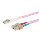 Monoprice Entegrade OM4 Fiber Optic Cable, LC/SC, Multi Mode, Duplex, 1 Meter (50/125 Type), Purple