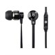 Hi-Fi Reflective Sound Technology Earbuds Headphones with Microphone-Black/Carbonite (Open Box)