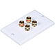 High Quality Banana Binding Post Two-Piece Inset Wall Plate for 2 Speakers - Coupler Type