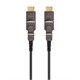 Monoprice SlimRun AV HDR High Speed HDMI Cable with Detachable Connectors - 4K @ 60Hz, HDR, 18Gbps, Fiber Optic, AOC, YUV 4:4:4, CMP Plenum, ARC, 30ft, Black