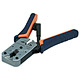 3 Ways Modular Plug Crimps, Strips, and Cuts Tool with Ratchet