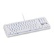 Workstream by Monoprice Brown Switch Tenkeyless Mechanical Keyboard, White, Backlit