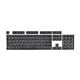 Monoprice Double Shot Keycaps for Workstream Mechanical Keyboards, 104-Key Set, Black