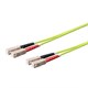 Monoprice Entegrade OM5 Fiber Optic Cable, SC/UPC-SC/UPC, Multi Mode, Duplex - 3 Meter (50/125 Type) - Green