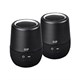 Monoprice True Wireless Speakers (TWS) - Bluetooth 5, 16 Watts, One Touch Siri, IPX6, Aux In, TF Card Input, Built in Mic - Black (Pair)(Limit 20 per Customer)