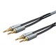 Monolith by Monoprice 14AWG Oxygen Free Copper Multi-Strand Conductors PE Insulated Speaker Wire with Gold Plated Banana Plug Connectors, 10 foot
