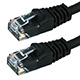 Cat5e Ethernet Patch Cable - Snagless RJ45, Stranded, 350Mhz, UTP, Pure Bare Copper Wire, 24AWG, 10ft, Black