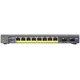 Netgear Prosafe 8-Port Gigabit PoE Smart Switch with 2 Gigabit Fiber SFP - 8 Ports - Manageable - 2 x Expansion Slots - 10/100/1000Base-T, 1000Base-X - Uplink Port - 2 x SFP Slots (Open Box)