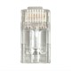 8P8C RJ45 Plug with EZ Passthrough for Cat5e Ethernet Cable, 100pcs/pack