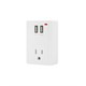 Z-Wave Plus Wall Socket Plug-in Receptacle with 2 USB and 1 AC Port up to 2.4A (Works with Alexa & Google Home with Hub) (Open Box)