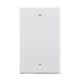 1-Gang Blank Wall Plate, White