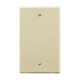 1-Gang Blank Wall Plate, Ivory